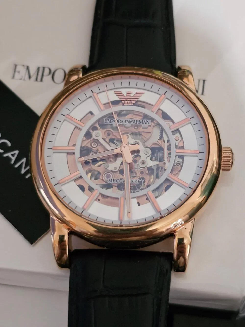 Emporio Armani AR60007 Meccanico Automatic watch NWT